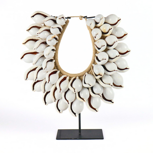 Necklace Shell on Metal Stand Ornament CARLY THELLA INTERIOR DECOR
