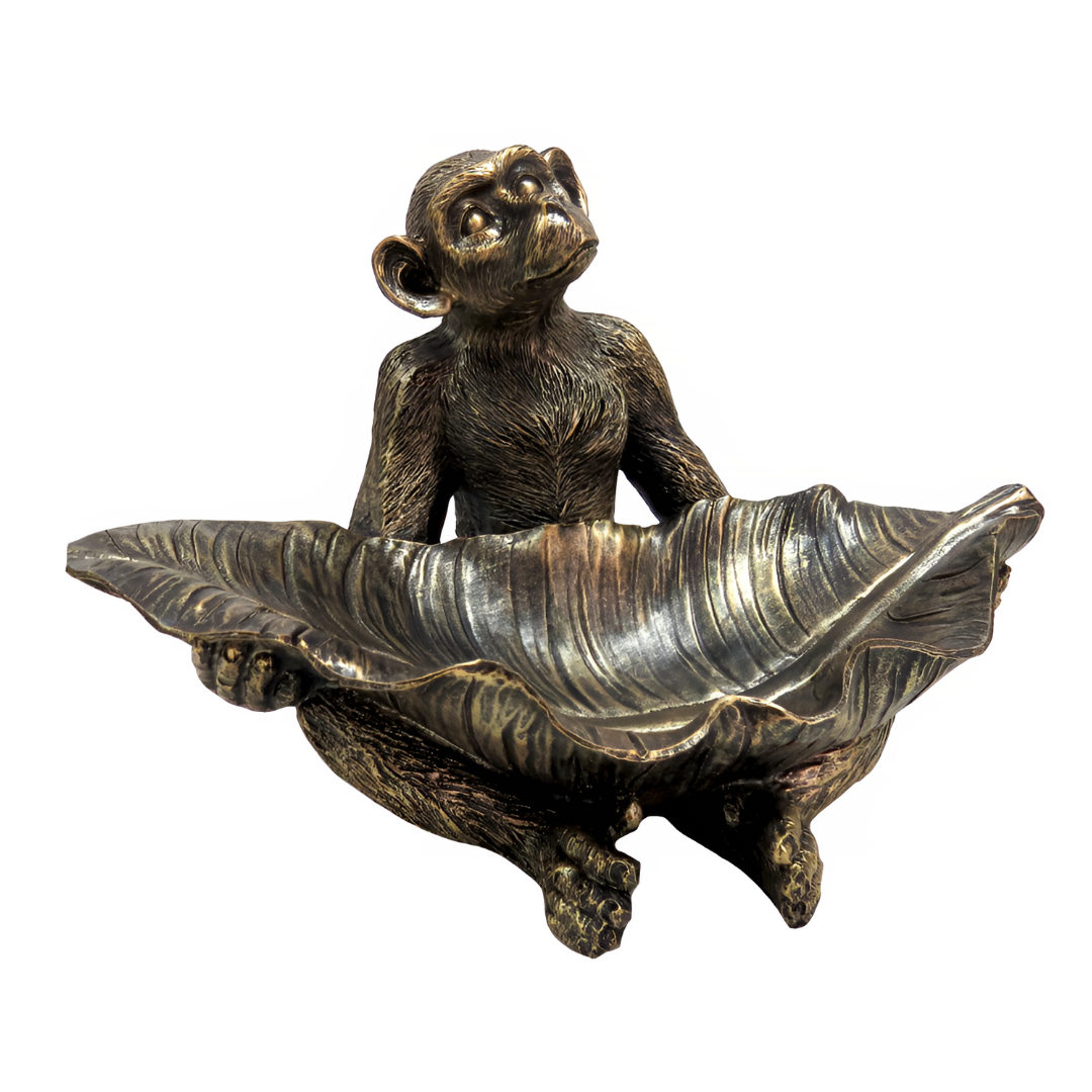 Komuta Monkey with Leaf Bowl Atsource