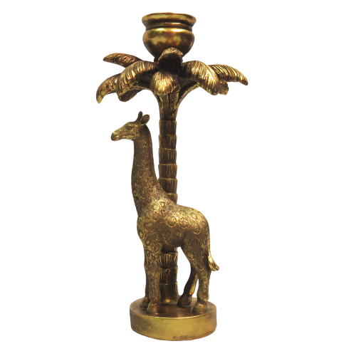 Giraffe Palm Tree Candle Holder Atsource
