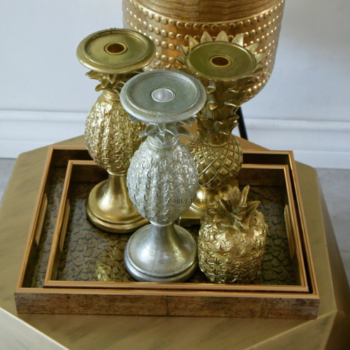 Palm Pineapple Candle Holders Atsource