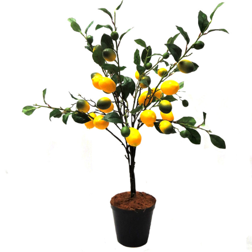 Artificial Lemon Tree in Pot – Vibrant Decorative Accent