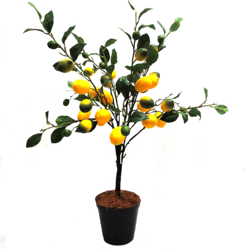 Artificial Lemon Tree in Pot – Vibrant Decorative Accent Atsource