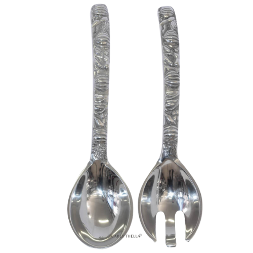 Silver Harvest Handle Salad Server Set Trans Natal