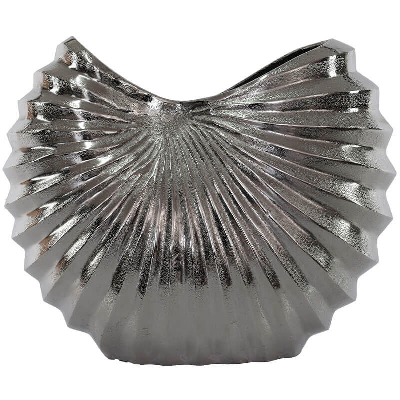 Casablanca Shell-Shaped Silver Vase Trans Natal