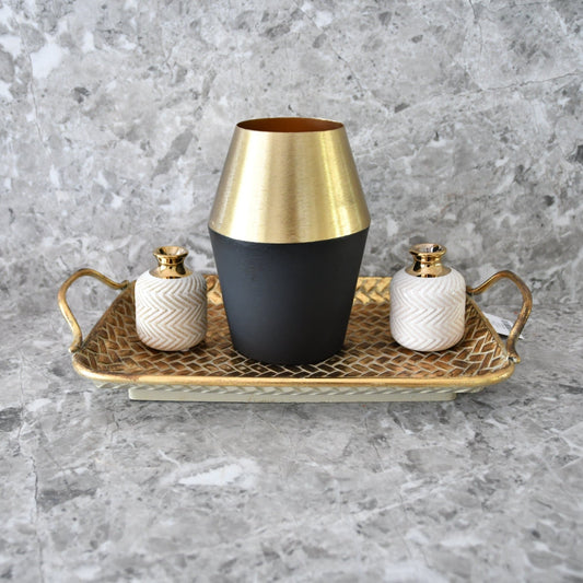 Siebolt Metal Table Vase CARLY THELLA INTERIOR DECOR