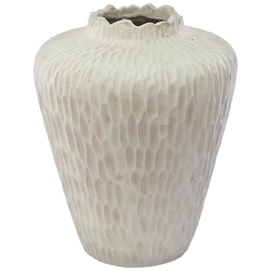 Serra Textured Vase Trans Natal