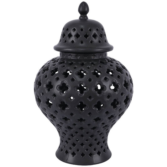Perforated Ginger Jar with Lid