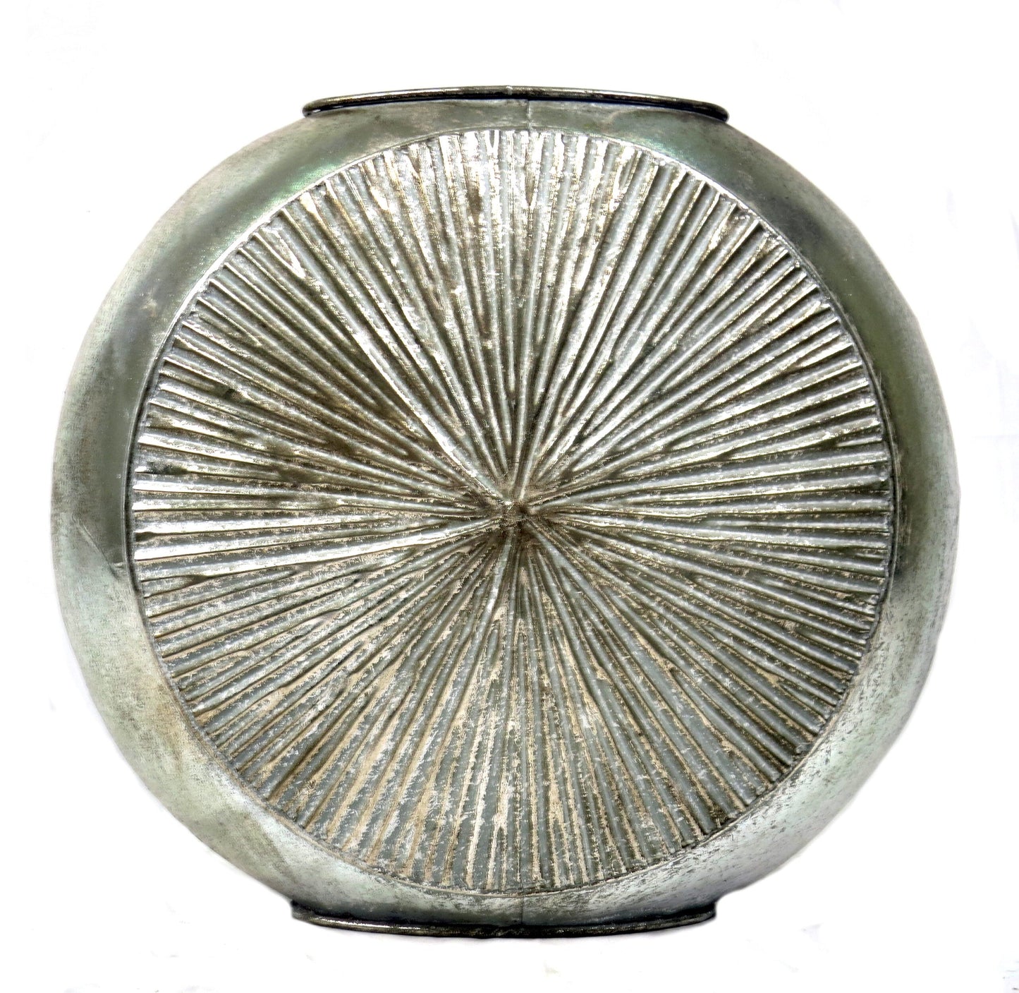 Sunburst Antique Silver Vase Transnatal