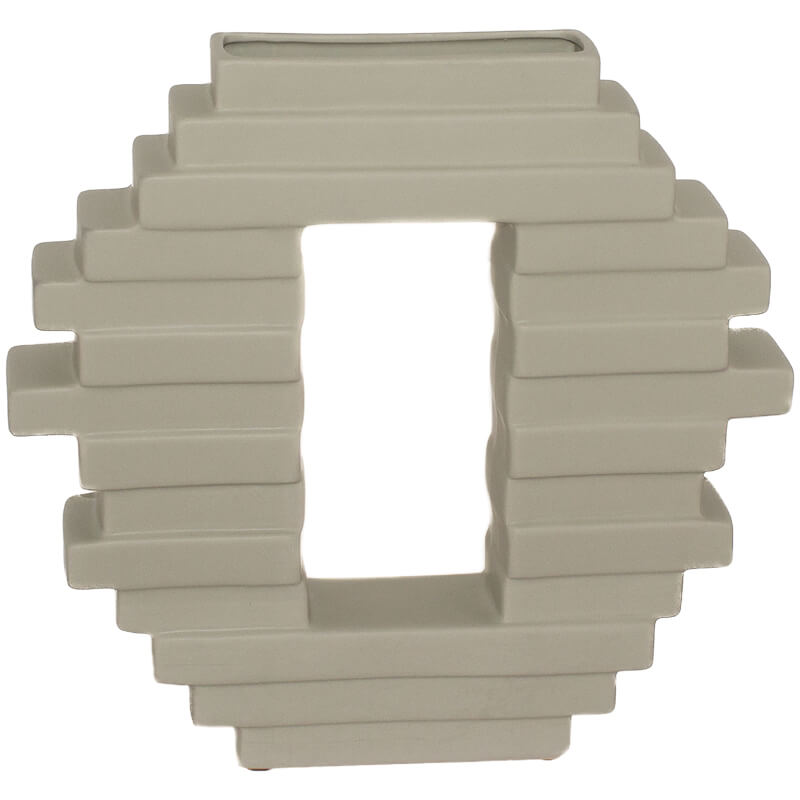 Pyramid Ceramic Vase CARLY THELLA INTERIOR DECOR