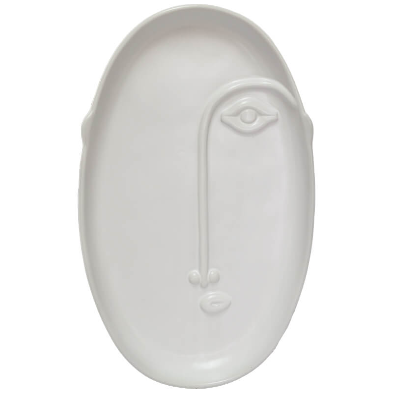 Muse Face Ceramic Tray Trans Natal
