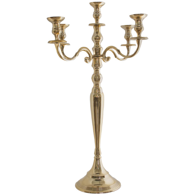 Rosdorf Gold Five-Arm Candelabra