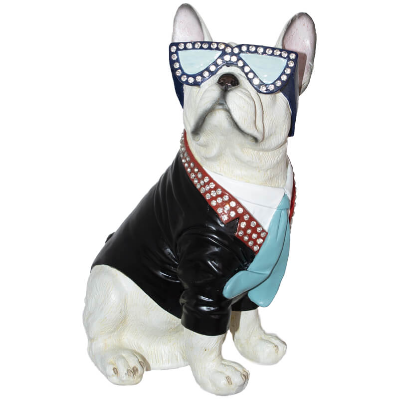 Funky Bulldog Pop Art Figurine CARLY THELLA INTERIOR DECOR