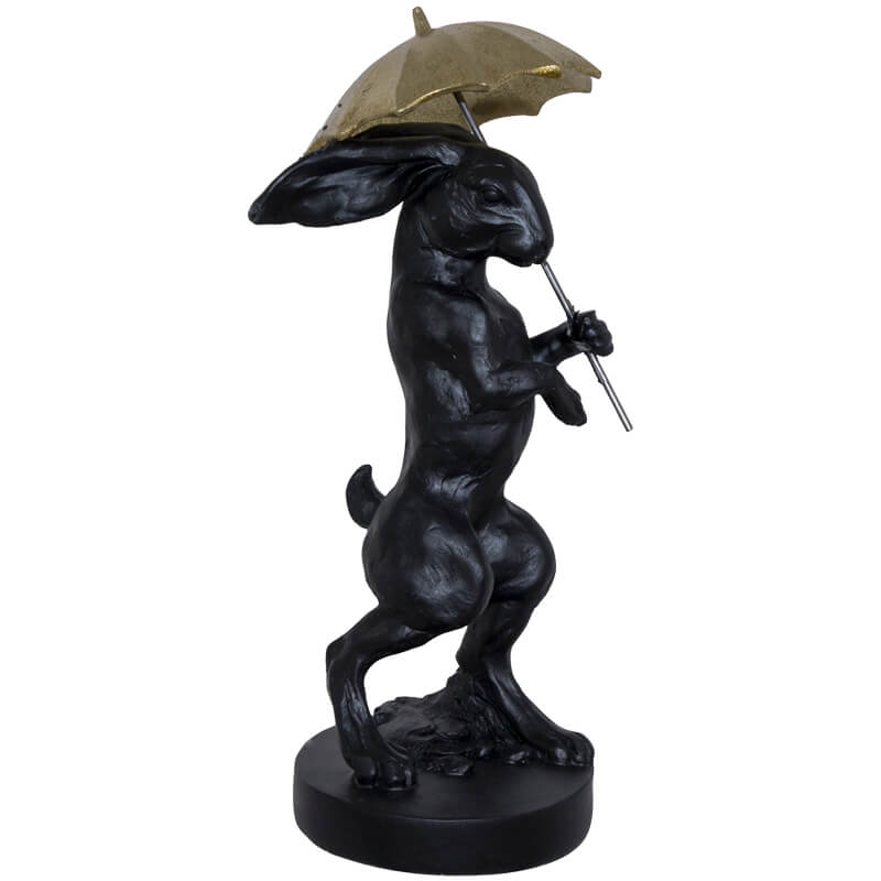 Rabbit with Umbrella Figurine CARLY THELLA INTERIOR DECOR