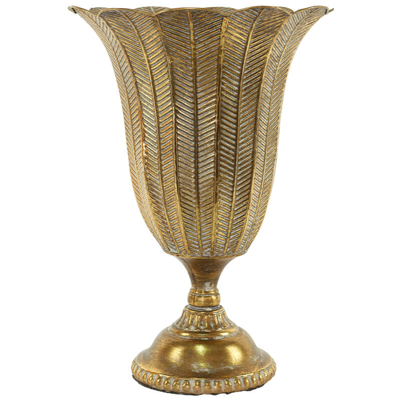 Titus Gold Leaf Decorative Urn Trans Natal