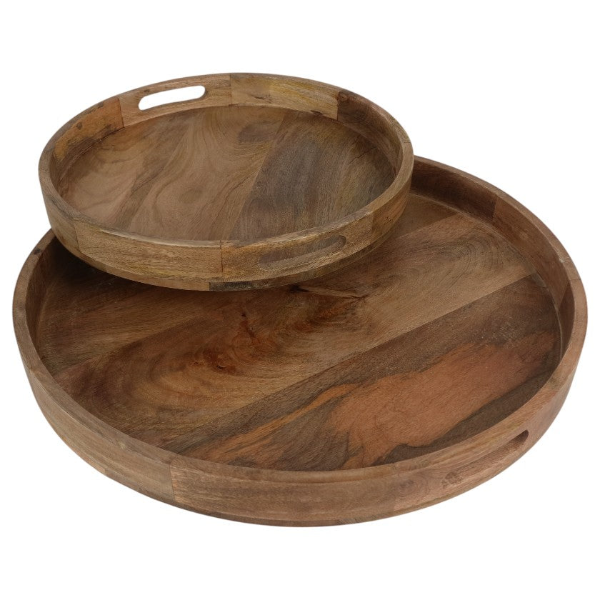 Mango Round Wood Tray