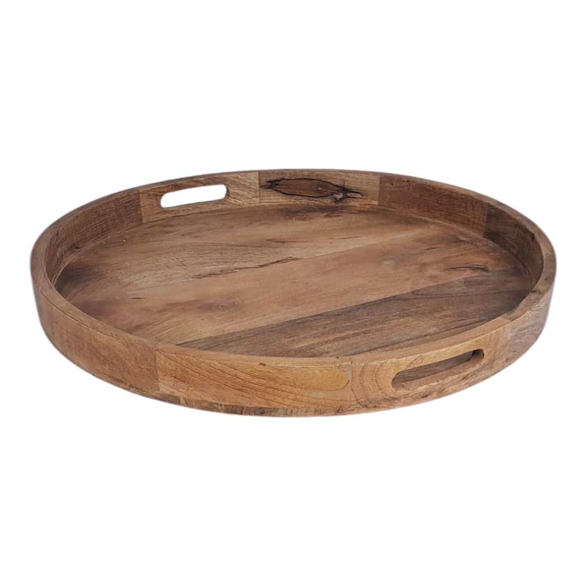 Mango Round Wood Tray