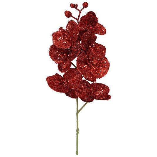 Glittered Floral Spray Orchid Trans Natal