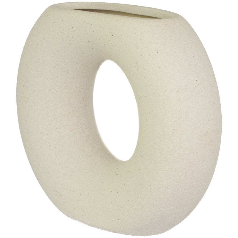 Donut Vase with Textural Presence