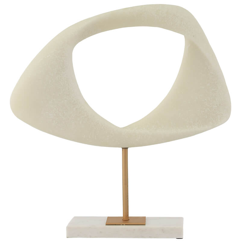 Elkin Modern Abstract Sculpture with Marble Base Trans Natal