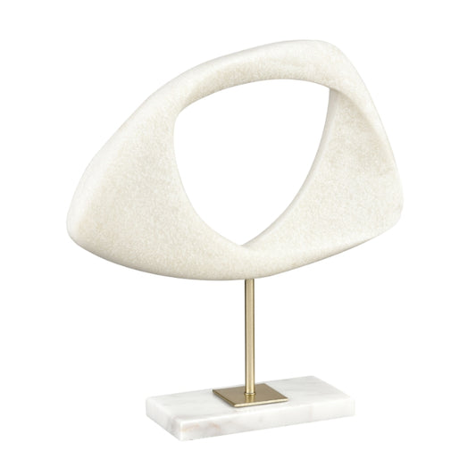 Elkin Modern Abstract Sculpture with Marble Base