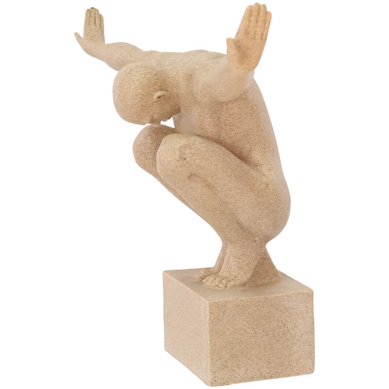 Atlas Poise Sculpture Sandstone Finish
