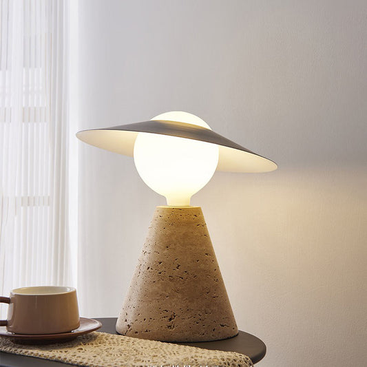 Retro Wabi-Sabi Cave Stone Table Lamp