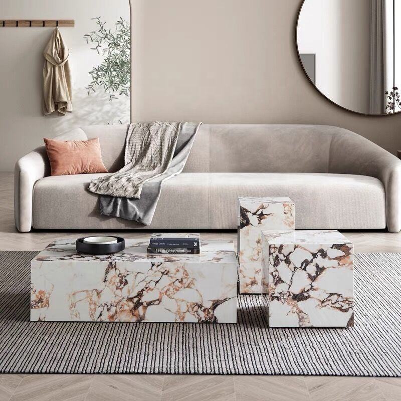 Nordic Calacatta Viola Marble Coffee Table