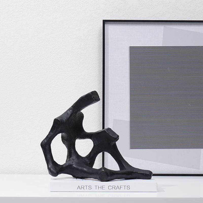 Obsidian Form Abstract Sculpture