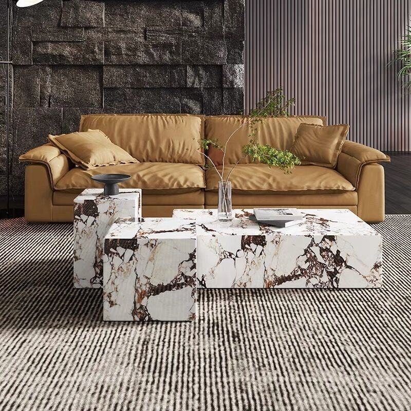 Nordic Calacatta Viola Marble Coffee Table