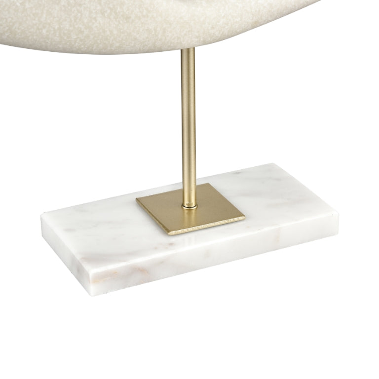 Elkin Modern Abstract Sculpture with Marble Base