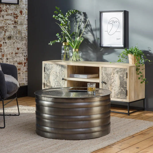 Gil Coffee Table Medium Silver FourCorners