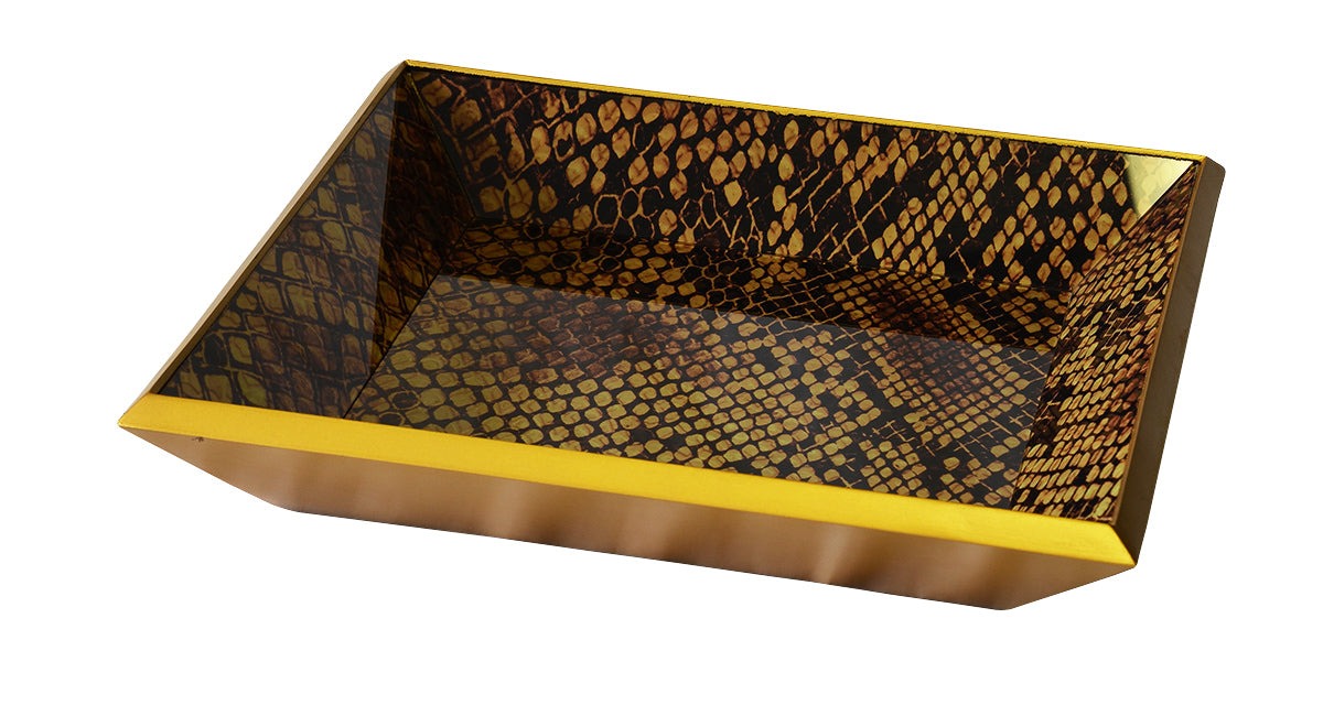 Monteiro Glass Tray - Carly Thella Interior
