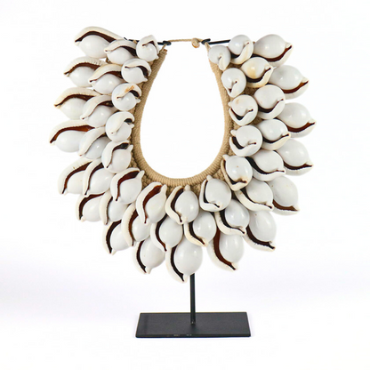 Necklace Shell on Metal Stand Ornament