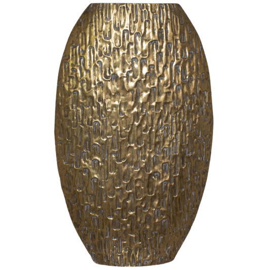 Lindor Oval Metal Vase