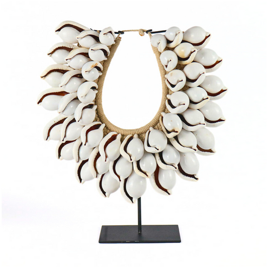 Necklace Shell on Metal Stand Ornament