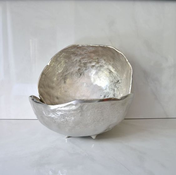 Celiz Silver Organic Bowl