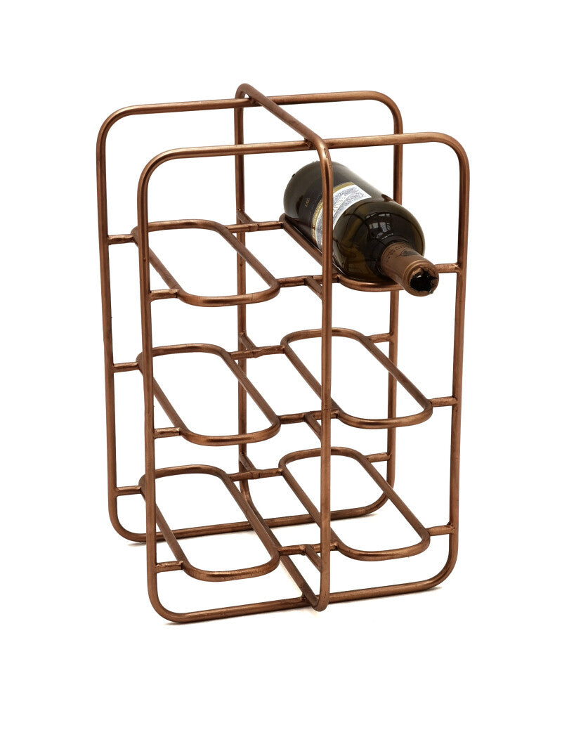 Townhouse 6 Bottle Wine Rack - Carly Thella Interior