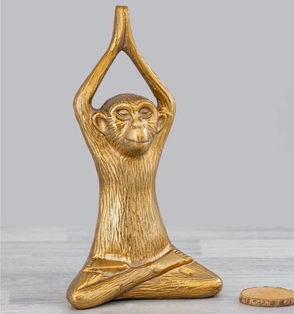 Yoga Monkey Sculpture - Carly Thella Interior