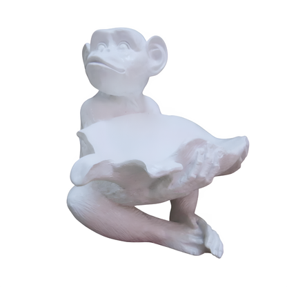 Komu Monkey with Leaf Bowl