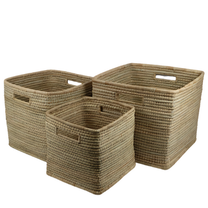 Natural Woven Storage Basket Set