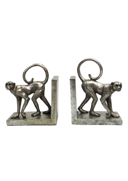 Monkey  Bookend Statues