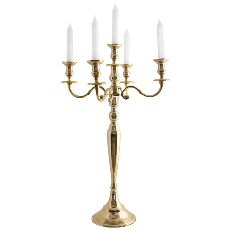 Rosdorf Gold Five-Arm Candelabra