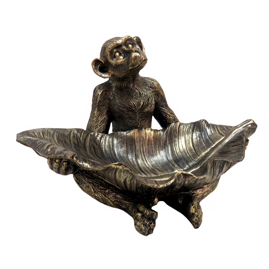 Komuta Monkey with Leaf Bowl