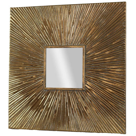 La Barge Antique Sunburst Square Mirror