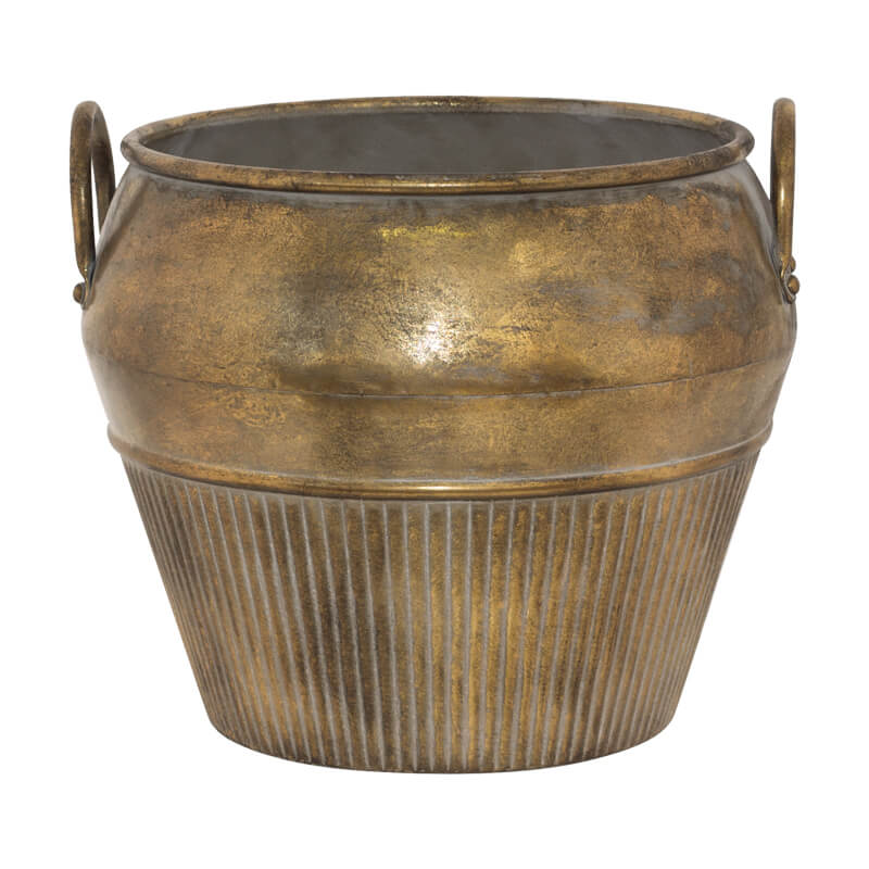 Bali Brass Planter Pot with Handles