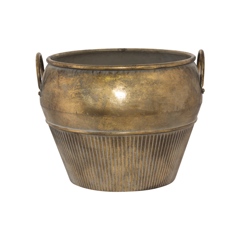 Bali Brass Planter Pot with Handles