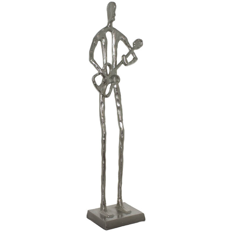 Musicians Human Figurine In Silver