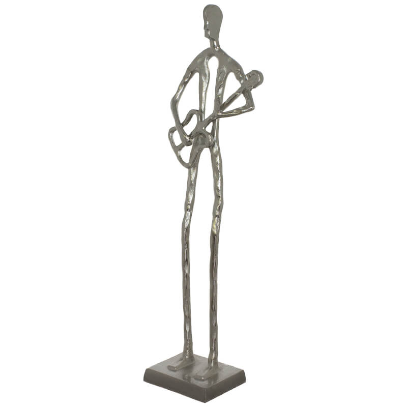 Musicians Human Figurine In Silver