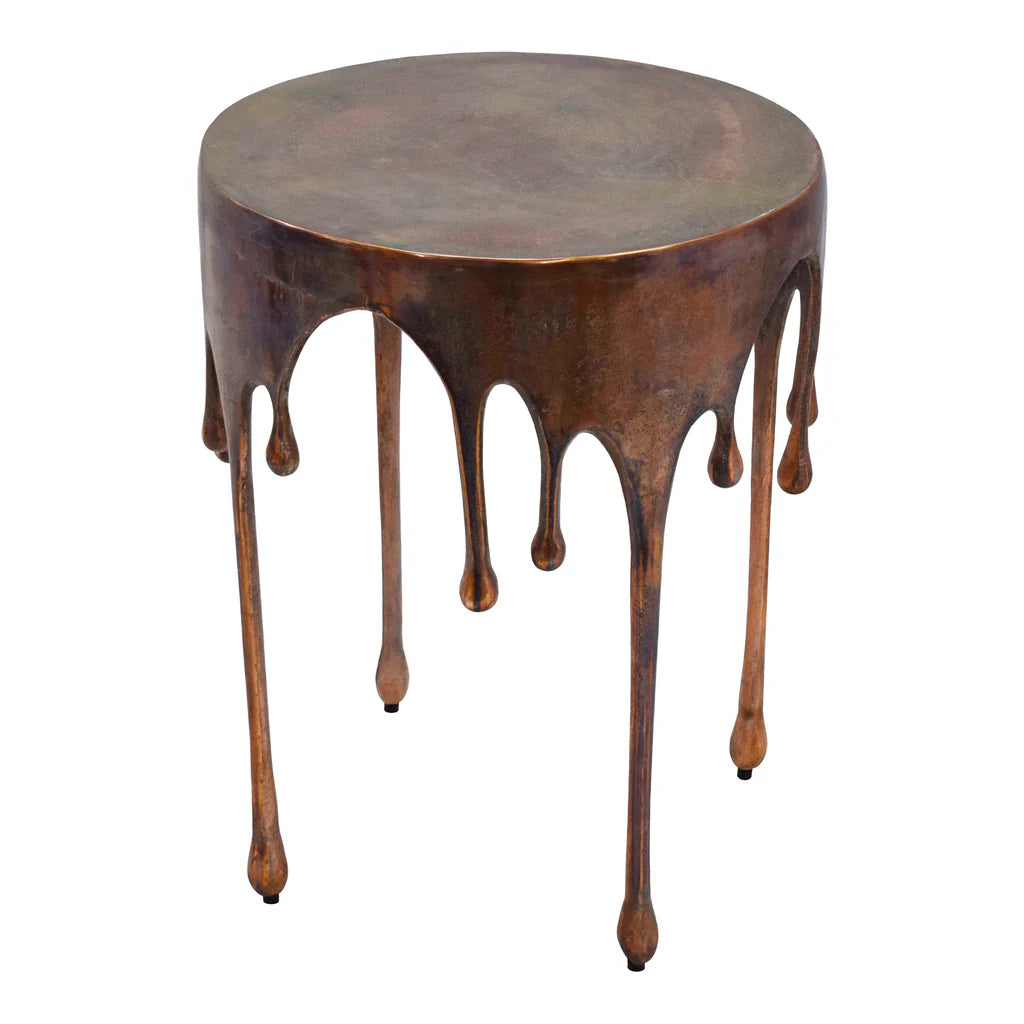 Elmore Wax Drip Aluminium Side Table