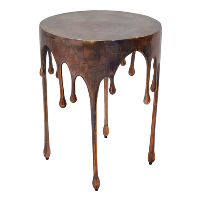 Elmore Wax Drip Aluminium Side Table